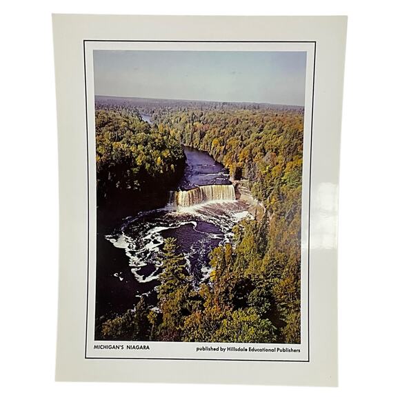 Unbranded Other - Vintage Tahquamenon Falls Print Michigans‎ Niagara Hillsdale Educational 8.5x11
